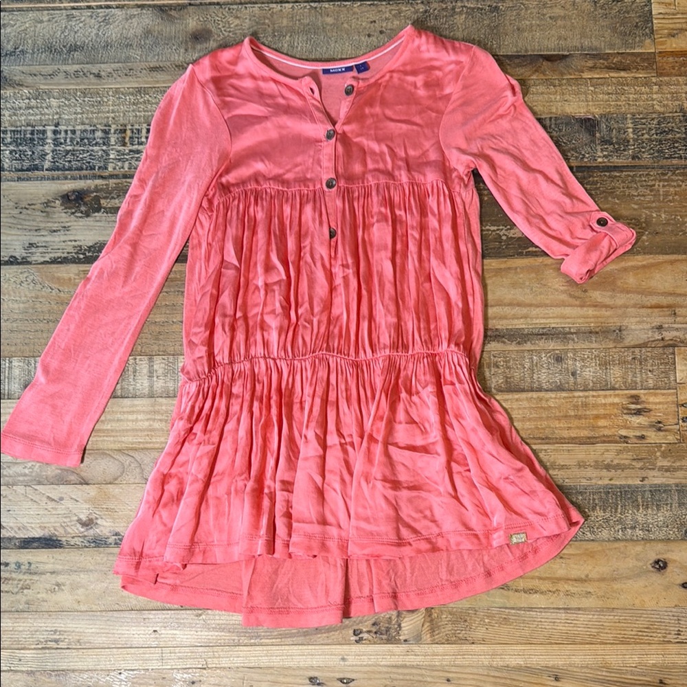 Girl’s Lightweight coral Dress/Tunic size Large